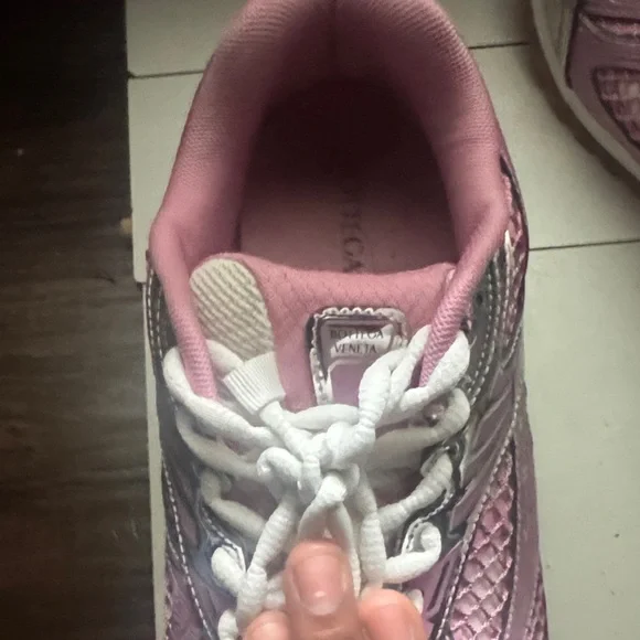 Bottega Veneta Lavender and Silver Women's Sneakers
